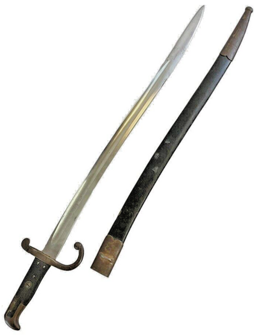 German Yataghan Bayonet with Scabbard Export Model