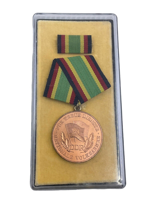 East German Army Long Service Medal in Box of Issue Full Size
