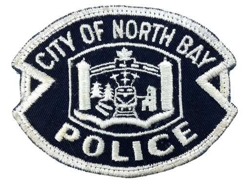 Canadian City Of North Bay Ontario White Edge Police Patch