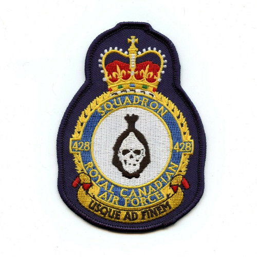 Canadian RCAF 428 Squadron Heraldic Colour Crest Patch