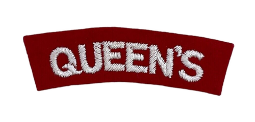 British Queens Royal Regiment Shoulder Title Insignia Single