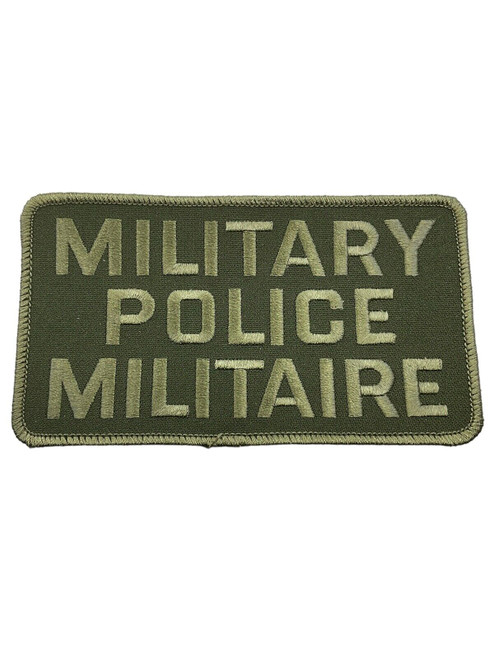 Canadian Forces Military Police Militaire MP OD Green Patch