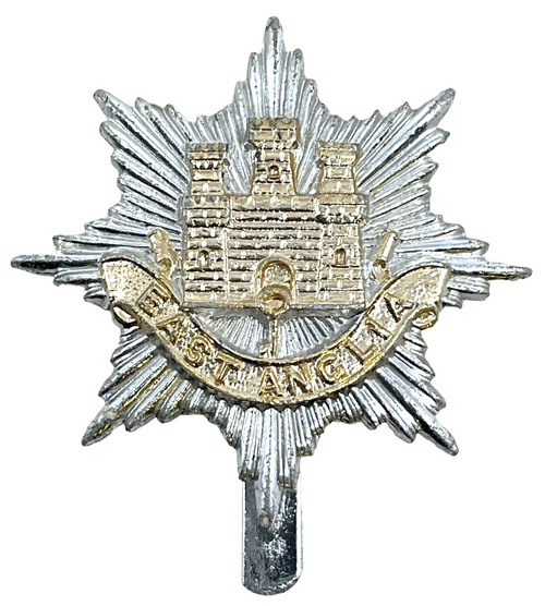 British East Anglia Regiment Staybrite Cap Badge