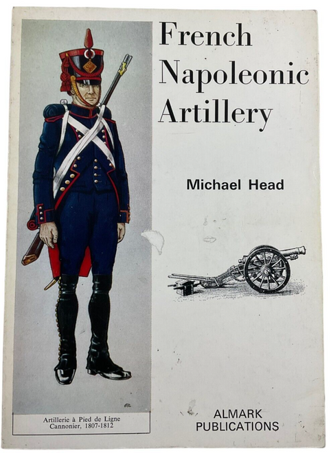 French Napoleonic Artillery  Almark Publications Softcover Reference Book