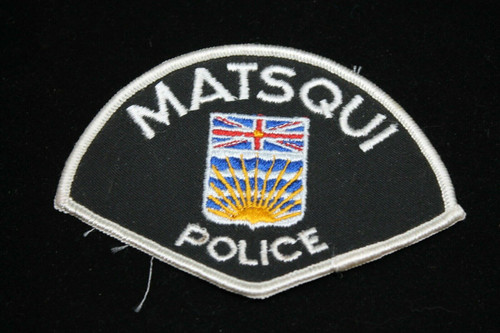 Canadian Matsqui British Columbia Police Patch 2