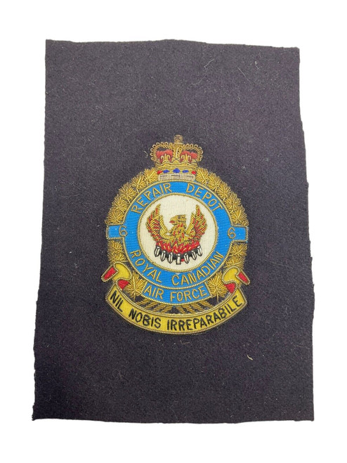 Canadian Forces RCAF 6 Repair Depot Bullion Wire Blazer Crest