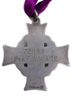 WW1 Canadian CEF 43rd Battalion Memorial Cross Medal Pte F Ware