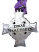 WW1 Canadian CEF 102nd Battalion Pte Green Memorial Cross & Box