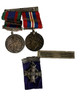 WW2 Canadian RCN Navy Memorial Cross Birks Bar with Brothers Medals ER Pilling