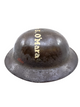 WW1 US AEF Named Painted Brodie Camouflage Helmet