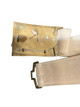 British Army Buff Leather Belt and Buckle