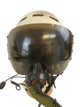 Russian Soviet Air Force ZSH-3 Pilots Helmet and KM-32 Oxygen Mask with Leather Helmet