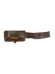 British Brown Leather Snake Belt with Pouch Musician