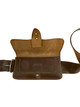 British Brown Leather Snake Belt with Pouch Musician