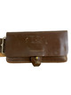 British Brown Leather Snake Belt with Pouch Musician