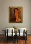 Jeanne Hebuterne with White Collar on the wall