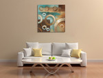 Circular Motion I Wall Art Print on the wall