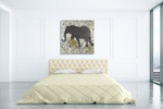 Elephants Exotiques Wall Art Print on the wall