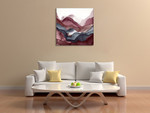 New Rose Quartz A Wall Art Print on the wall