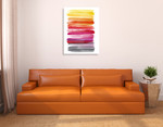 Spring Ombre Wall Art Print  on the wall