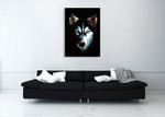Husky Dog Wall Art Print on the wall