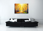 Autumn Sun Rays Wall Art Print on the wall