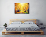 Autumn Sun Rays Wall Art Print on the wall