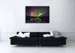 Northern Lights Aurora Borealis Wall Art Print on the wall