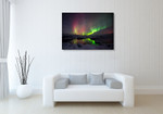 Northern Lights Aurora Borealis Wall Art Print on the wall