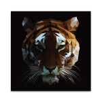 Digital Tiger Wall Art Print