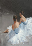 Ballerina Dancers I Wall Art Print