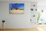 Brighton Beach Huts Wall Art Print on the wall