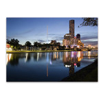Melbourne Night Time Wall Art Print