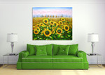 Sunflowers on the wall