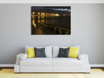 St Kilda Pier Night Lights Wall Art Print on the wall