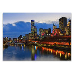Yarra River Night Scene Wall Art Print