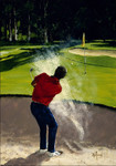 Man Playing Golf Wall Art Print