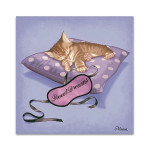 Sleeping Kitten Wall Art Print