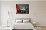 London Red Telephone Box Wall Print on the wall