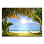 White Sandy Beach Wall Art Print