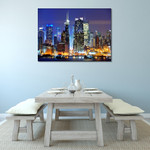 Hudson River New York City Wall Print on the wall