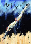 Dive Wall Art Print