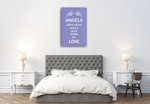 Angels Love Wall Art Print on the wall