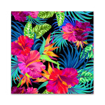 Hibiscus Palms Wall Art Print