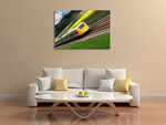 Fast Moving Train I Wall Print on the wall