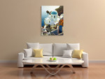 Postmark Santorini Wall Art Print on the wall