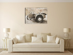 Ural Motorcycle II Wall Art Print on the wall