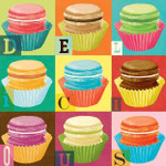 Colourful Macaroons Wall Art Print