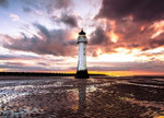 Perch Rock Lighthouse Wall Art Print