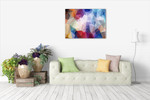  Geometrical Rainbow Wall Art Print on the wall
